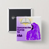Conservative Clergy to Allah Party Logo Button (Vorne & Hinten)