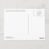 Conservatory Garden (Central Park, New York City) Postkarte (Rückseite)