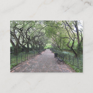 Conservatory Garden Central Park NYC Fotografie Visitenkarte