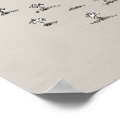 Consider the Lilies, Matthew 6_28, BibleSketches,  Poster (Ecke)