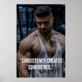 Consistency Creates Confidence – Quote Poster (Vorne)