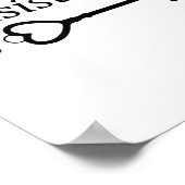 Consistency Is Key Motivational Gift  Poster (Ecke)