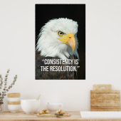 Consistency Is the Resolution Motivation Poster (Küche)