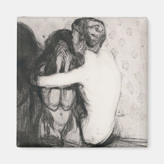 Consolation (1894) by Edvard Munch Magnet (Vorne)