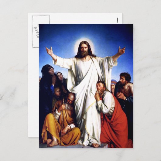 "Consolator" Gemälde. Fine Art Oaster Postkarten (Vorne/Hinten)