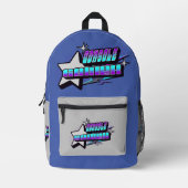 CONSOLE GAMER Y2K STYLE BEDRUCKTER RUCKSACK (Vorderseite)