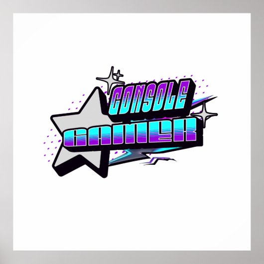 CONSOLE GAMER Y2K STYLE POSTER (Vorne)