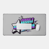 CONSOLE GAMER Y2K STYLE SCHREIBTISCHUNTERLAGE (Tastatur & Maus)