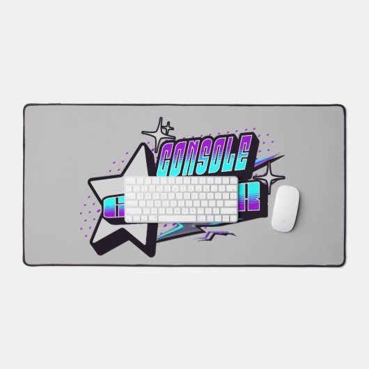 CONSOLE GAMER Y2K STYLE SCHREIBTISCHUNTERLAGE (Tastatur & Maus)