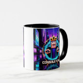"Console King: Retro Gamer Design" Tasse (VorderseiteRechts)