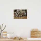 Console table and two armchairs, 1745 poster (Küche)