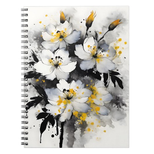 Consolida - Aquarellblumen Notizblock (Vorderseite)