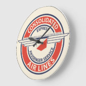 Consolidated Airlines Logo Uhren (LRG oder SM) (Winkel)