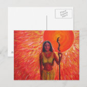 "Consort of the Sun" Acrylmalerei - Postkarte (Vorne/Hinten)