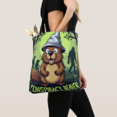 Conspiracy Beaver Wird Funny Cryptid Hunter Tasche (Von Nahem)