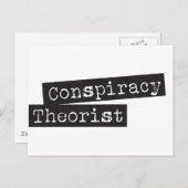 Conspiracy THEORIST Postkarte (Vorne/Hinten)