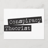Conspiracy THEORIST Postkarte (Vorderseite)