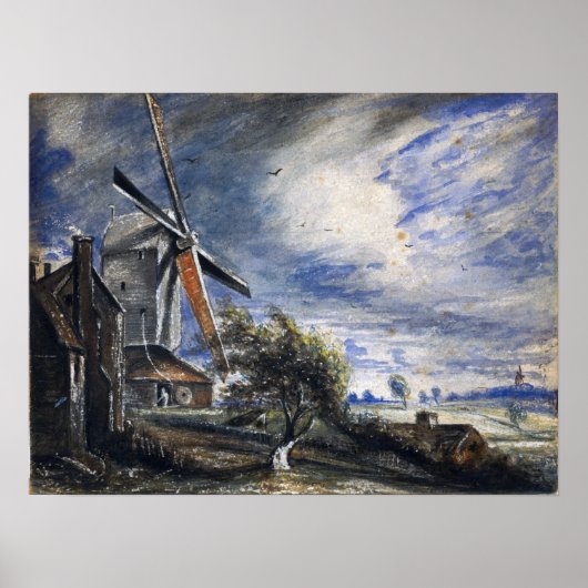 Constable - A Mill Near Colchester Poster (Vorne)