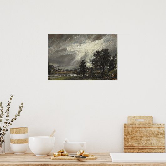 Constable - Blick auf Salisbury Poster (Küche)