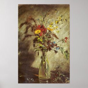 Constable - Blumen in einer Glasvase 1814 Poster