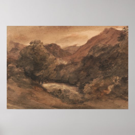 Constable - Borrowdale Abend nach einem schönen Ta Poster (Vorne)