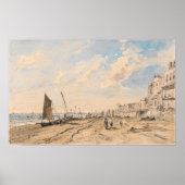 Constable - Brighton Beach Looking West Poster (Vorne)