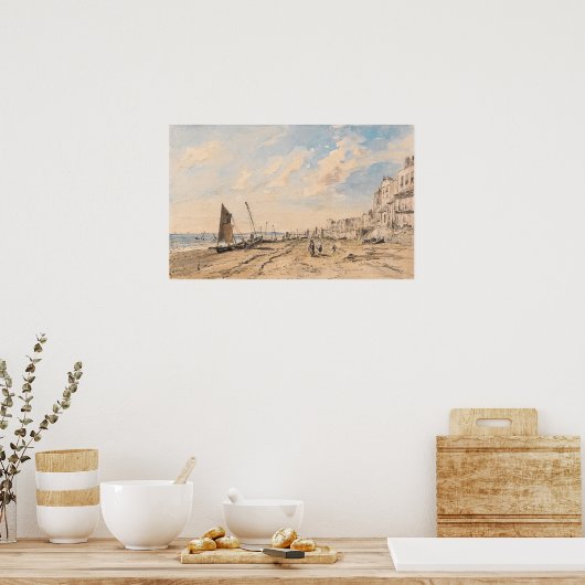 Constable - Brighton Beach Looking West Poster (Küche)