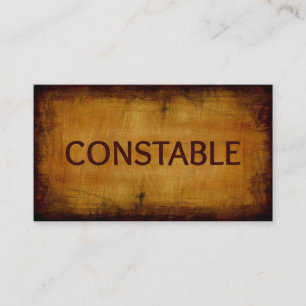 Constable Business Card Visitenkarte