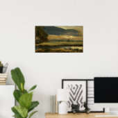 Constable - Dedham Church from Flatford Poster (Heimbüro)