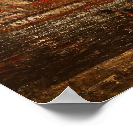 Constable - Die Öffnung der Wasserloo-Brücke Poster (Ecke)