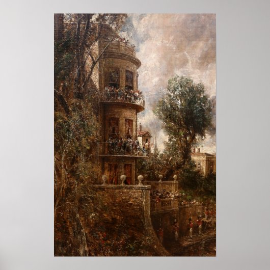 Constable - Die Öffnung der Wasserloo-Brücke Poster (Vorne)