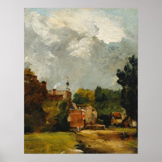 Constable - East Bergholt Church Poster (Vorne)