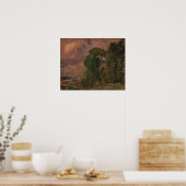 Constable - Ein Blick auf das Wetter in Hampstead  Poster (Küche)
