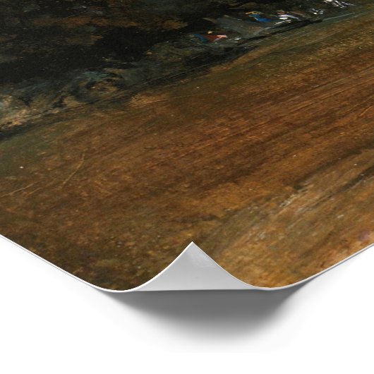 Constable - Ein Blick auf die Hampstead Heath mit  Poster (Ecke)