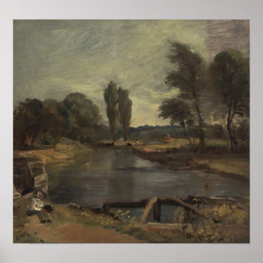 Constable - Flatford Lock Poster (Vorne)