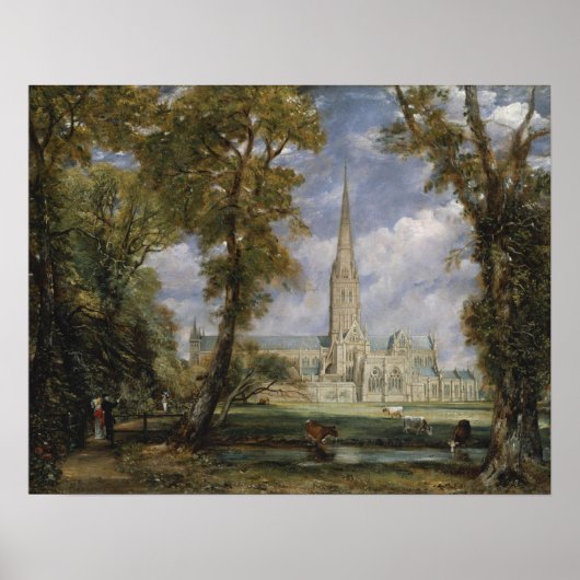 Constable - Kathedrale Salisbury Poster (Vorne)