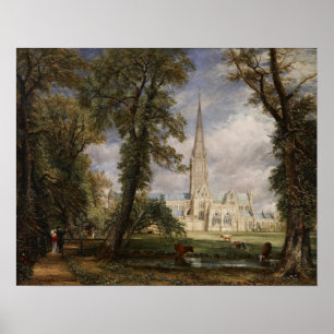 Constable - Kathedrale von Salisbury aus dem Garte Poster