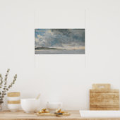 Constable - Küstenlandschaft mit Klippen Poster (Küche)