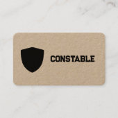 Constable Police QR Link zum Chat Visitenkarte (Vorderseite)