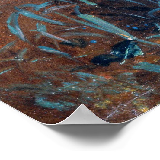 Constable - Rushes by a Pool Poster (Ecke)