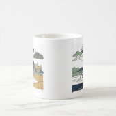 Constable’s Heuwagen Linienkunst-Illustration Kaffeetasse (Mittel)