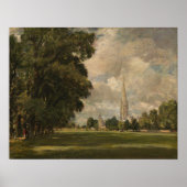 Constable - Salisbury Kathedrale von Lower Marsh Poster (Vorne)