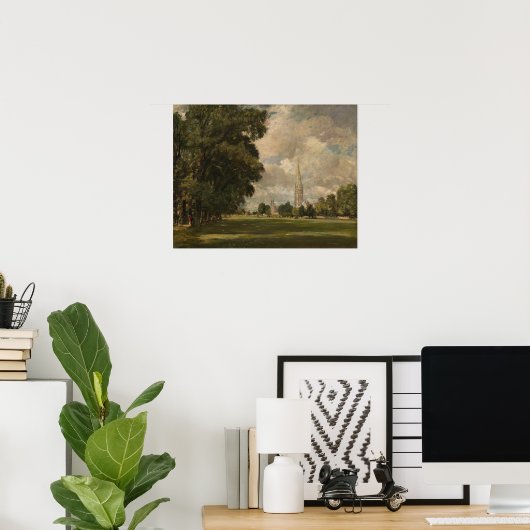 Constable - Salisbury Kathedrale von Lower Marsh Poster (Heimbüro)