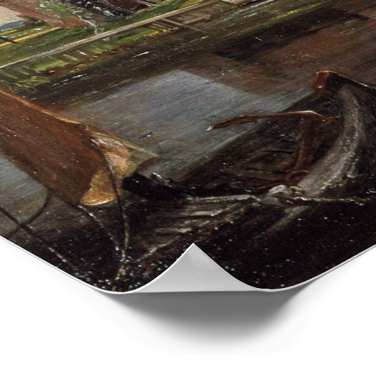 Constable - Schleuse Dedham und Mill 1820 Poster (Ecke)