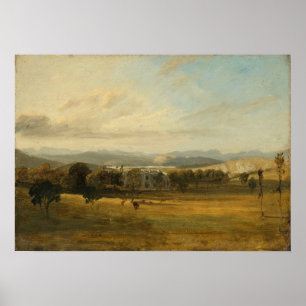 Constable - Sketch of Leighton Hall Lancashire Poster