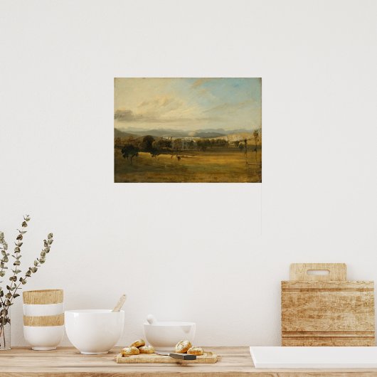 Constable - Sketch of Leighton Hall Lancashire Poster (Küche)