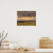 Constable - Sommer-Abend mit Sturmwolken Poster (Küche)