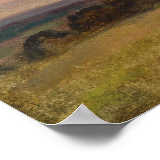 Constable - Sommer-Abend mit Sturmwolken Poster (Ecke)