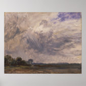 Constable - Studie über einen bewölkten Himmel Poster (Vorne)