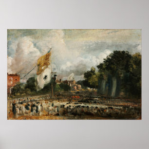Constable - The Celebration in East Bergholt 1814 Poster